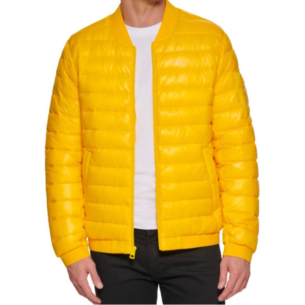 Yellow Guess Puffer - Picture 2 of 5